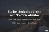 Flexible, simple deployments with OpenStack-Ansible