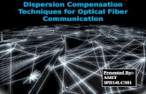 Dispersion Compensation Techniques for Optical Fiber Communication