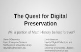 The Quest for Digital Preservation: Will Part of Math History Be Gone Forever?