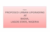 PROPOSED URBAN UPGRADING AT BADIA, LAGOS STATE, NIGERIA