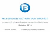 Where should Bajaj finance open next?