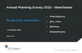 Annual Planning Survey Seminar 2015 presentation in Manchester