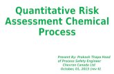Quantitative risk assessment in chemical process