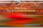 Nutrition for exercise and sport