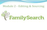 2 Editing Family Search and Sources