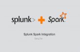 Splunk Spark Integration