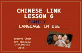 Chinese link textbook Lesson 6 dialogue language in use