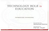 Technology role in education
