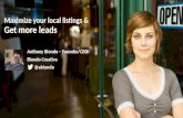 Maximize Your Local Listings & Get More Leads via Facebook, Google Business and Yelp