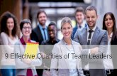 9 Effective Qualities of Team Leaders | Avery Eisenreich