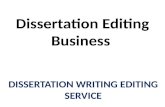 Dissertation editing business