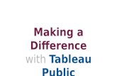 Making a difference with Tableau Public