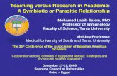 A lecture by Mohamed Labib Salem: Teaching versus research in academia a symbiotic or parasitic relationship aeas2008