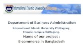 E commerce in bangladesh- IIUC(DBA)