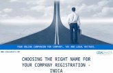 Choosing the Right Name for your Company Registration