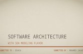 Software architecture with SOA modeling Flavor