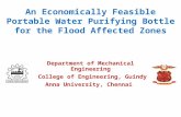 An Economically Feasible Portable Water Purifying Bottle for the Flood Affected Zones