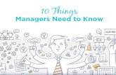 10 Things Managers Need To Know