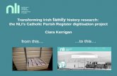 Transforming Irish Family History Research: the NLI's Catholic Parish Register Digitisation Project, Ciara Kerrigan