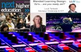 Blended learning:  Dj's are you ready Jet? - Next Higher Eduaction 8.12.15  luuk terbeek