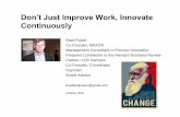Brad Power - Don't Just Improve Work, Innovate Continuously