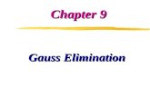Chap. 9 Gauss Elimination