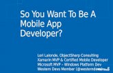 So You Want To Be A Mobile App Developer