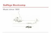 Solfege bootcamp II: Music sine 1900