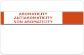 Aromaticity Antiaromaticity Non aromaticity