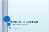 Ph and buffer