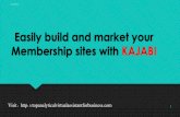 Easily Build Your Membership Sites with KAJABI