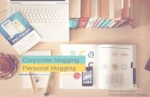 Corporate blogging |  Personal blogging