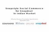 Snapstyle Social Commerce for Snapdeal India