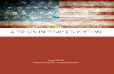 A CRISIS IN CIVIC EDUCATION