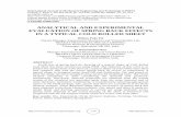 ANALYTICAL AND EXPERIMENTAL EVALUATION OF SPRING BACK EFFECTS IN A TYPICAL COLD ROLLED SHEET