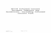 NCCIH Informed Consent Document Template and Guidelines ...