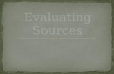 Evaluating sources psy2600