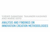 Analysis and Findings on Innovation Creation Methodologies