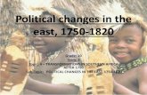 TRANSFORMATIONS IN SOUTHERN AFRICA AFTER 1750:Political revolution in the east, 1750 1820