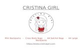 Cristina Girl Backpacks, Satchel Bags, Cross Body Bags for Ladies