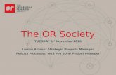 The OR Society: Pro Bono O.R. & O.R. in School