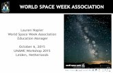 World Space Week and Education in Space by Lauren Napier