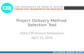 Project Delivery Method Selection Tool