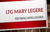 Understand What Intelligence is with LTG Mary Legere