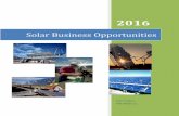 2016 Solar Business Opportunity