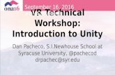 Vr technical workshop  introduction to unity