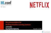Justin Basilico, Research/ Engineering Manager at Netflix at MLconf SF - 11/13/15