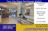 Two City Plaza Penthouse - West Palm Beach Luxury Condos