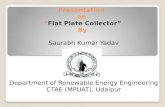 Flat plate collector by SAURABH KUMAR YADAV