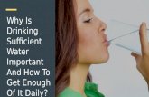 Why Is Drinking Sufficient Water Important And How To Get Enough Of It Daily?